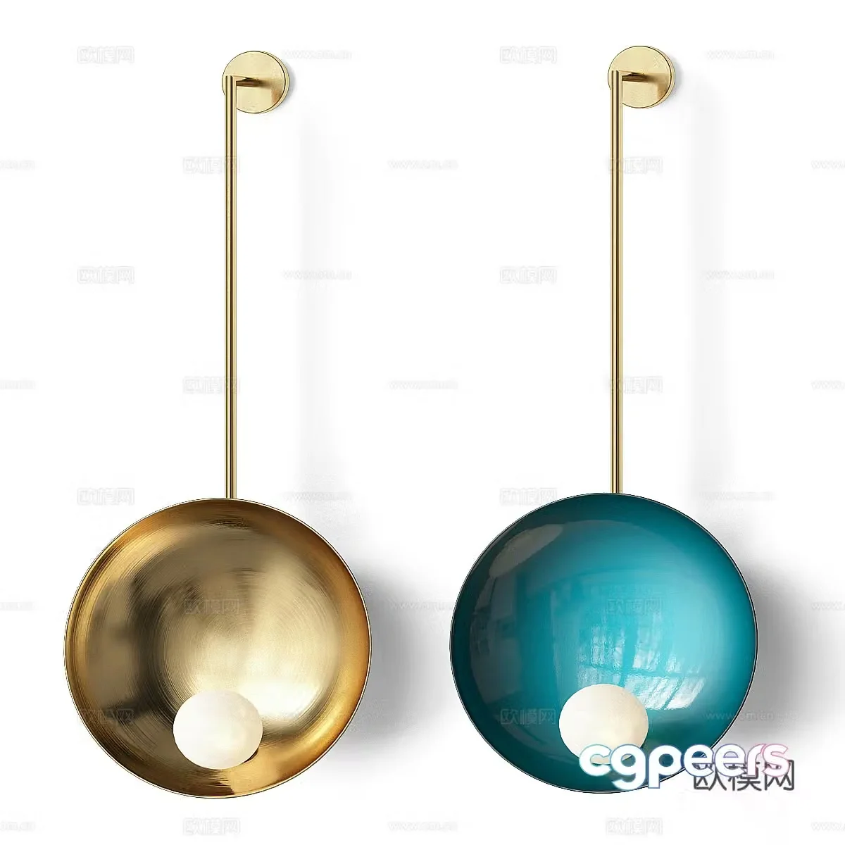 New Chinese wall light 3D model