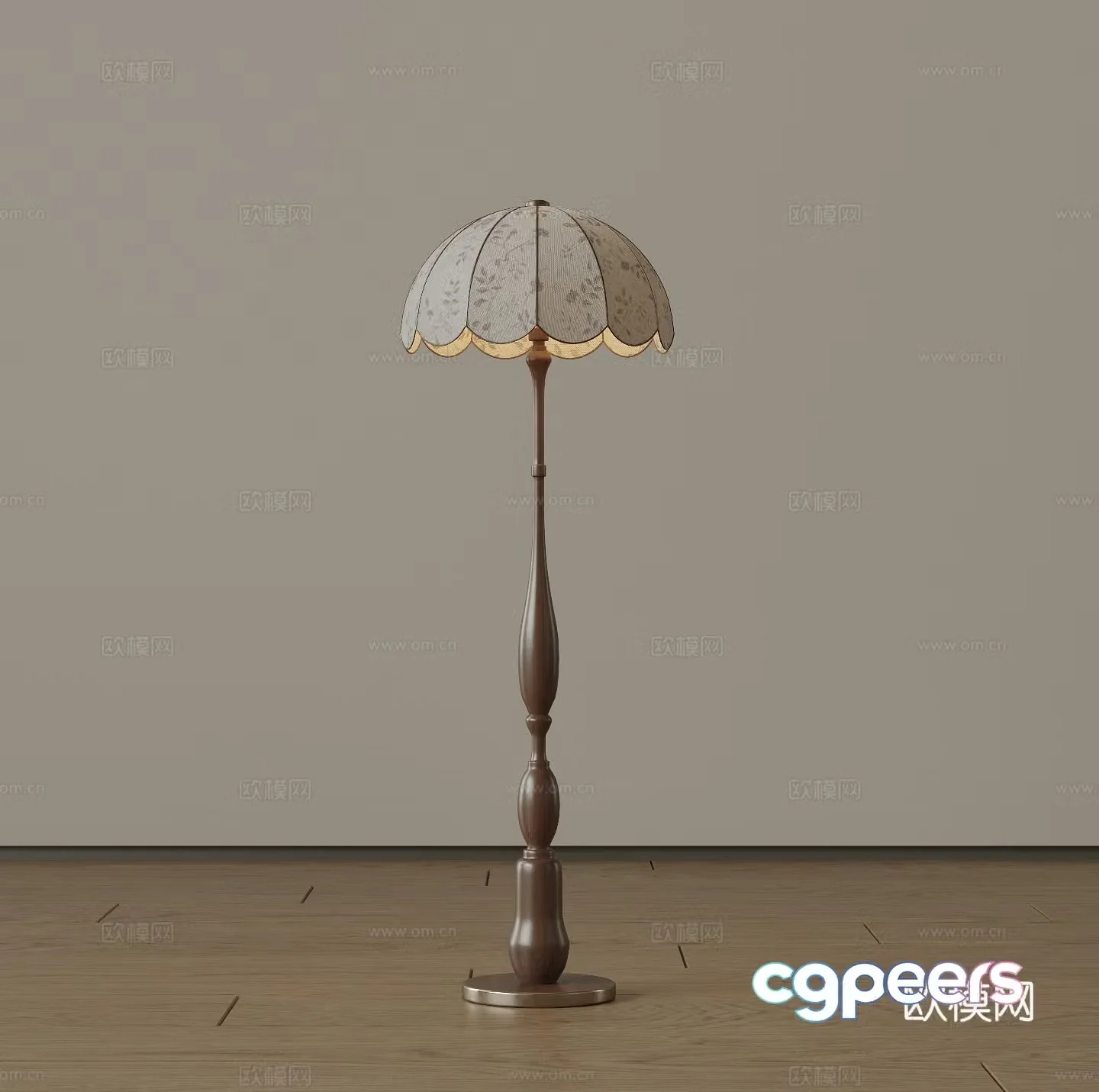 Modern medieval floor lamp Minimalist floor lamp Italian floor lamp Art floor lamp Creamy wind fall 3D model