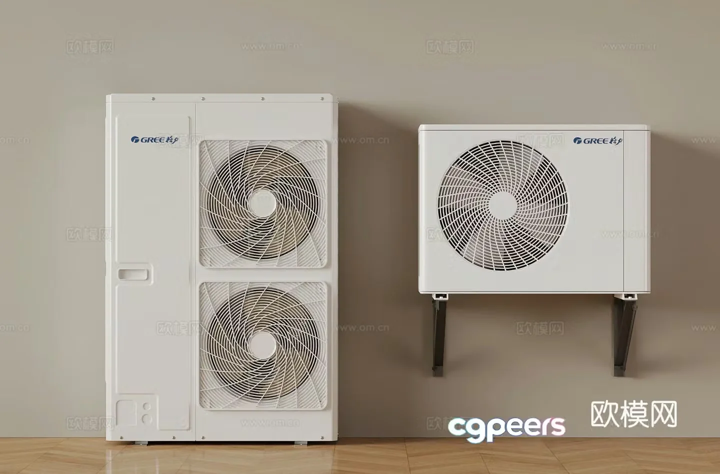 Modern air conditioning external unit Central air conditioning 3D model