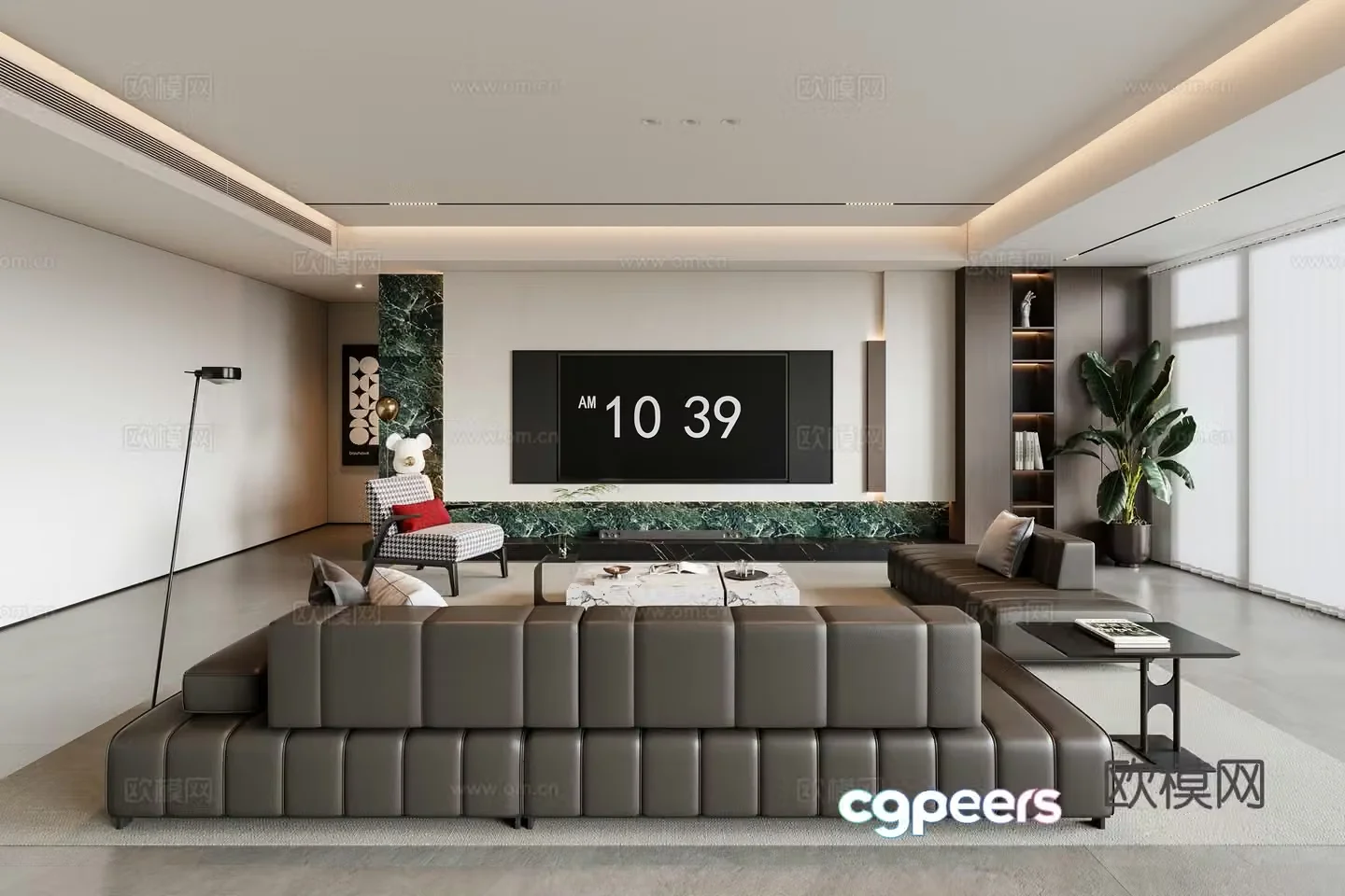 Italian living room 3d model