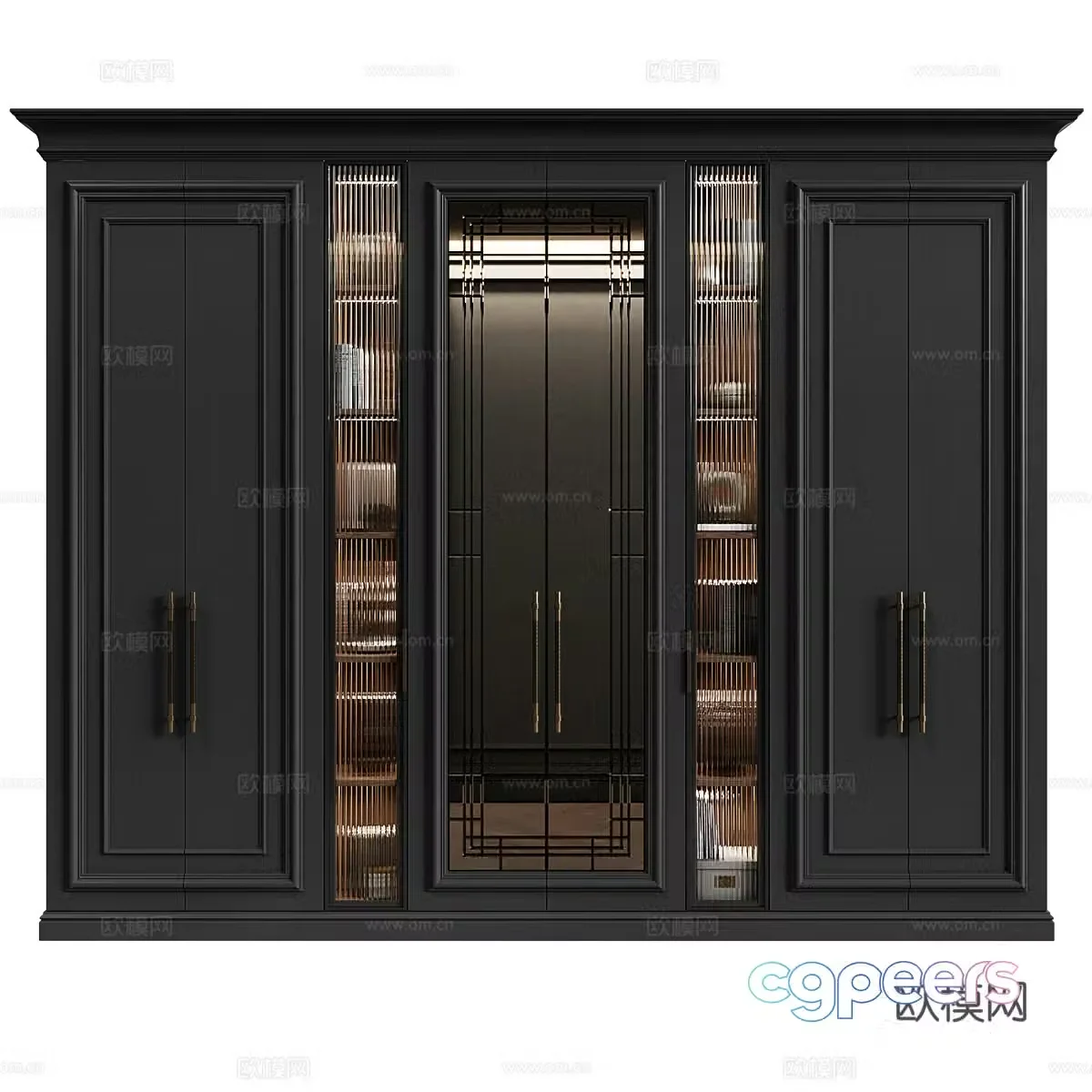 Neoclassical wardrobe 3d model