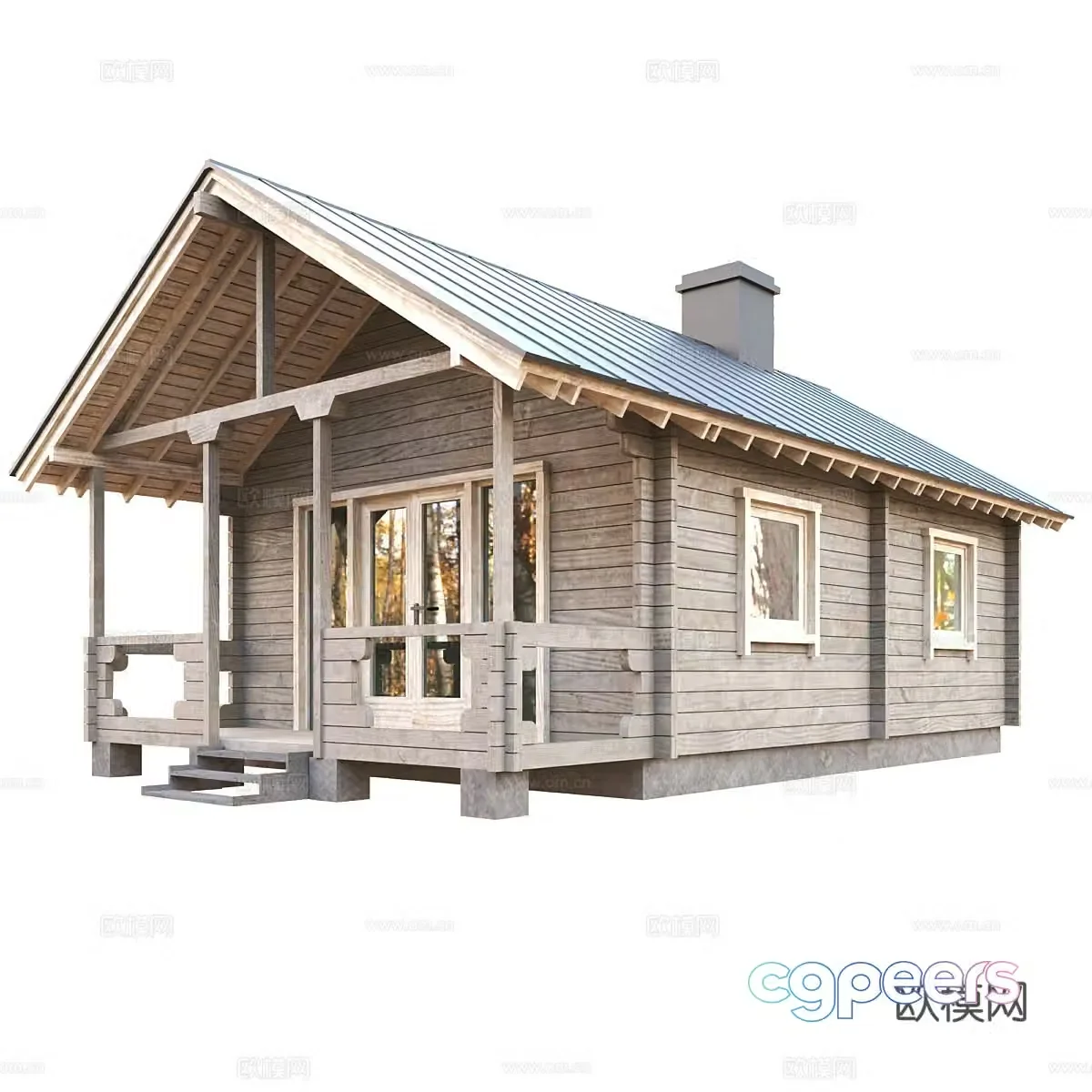Single family villa 3d model