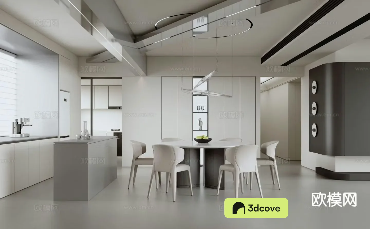 Modern minimalist restaurant