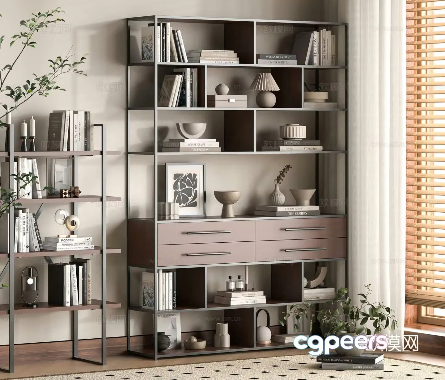 Modern shelf 3D model