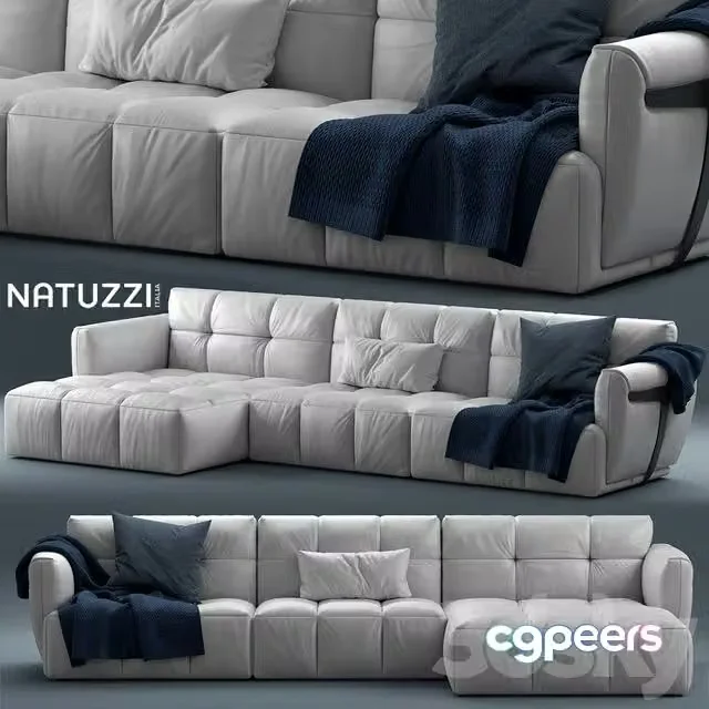 3ds Max Free – Sofa Herman NATUZZI ITALIA