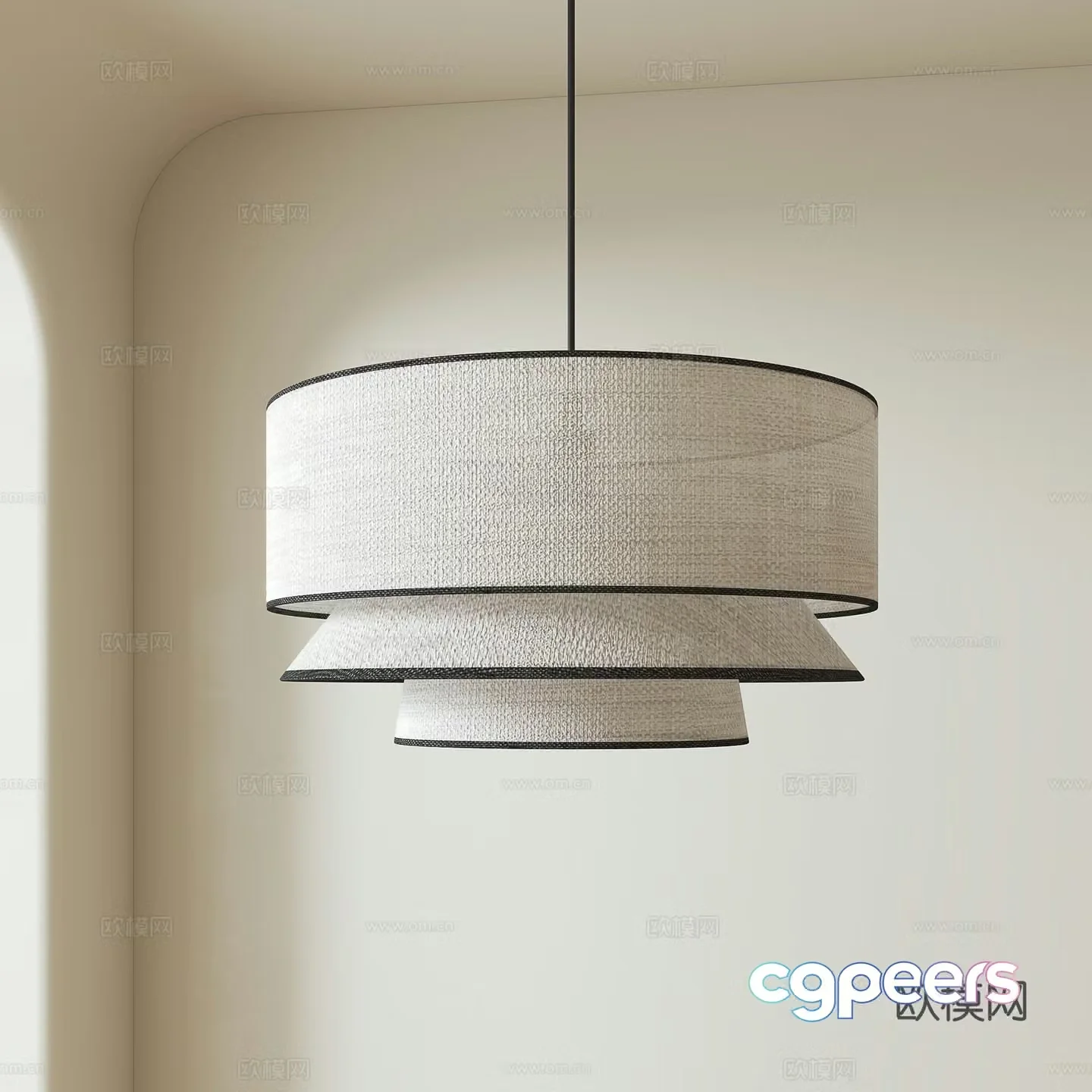 wabi-sabi chandelier 3d model