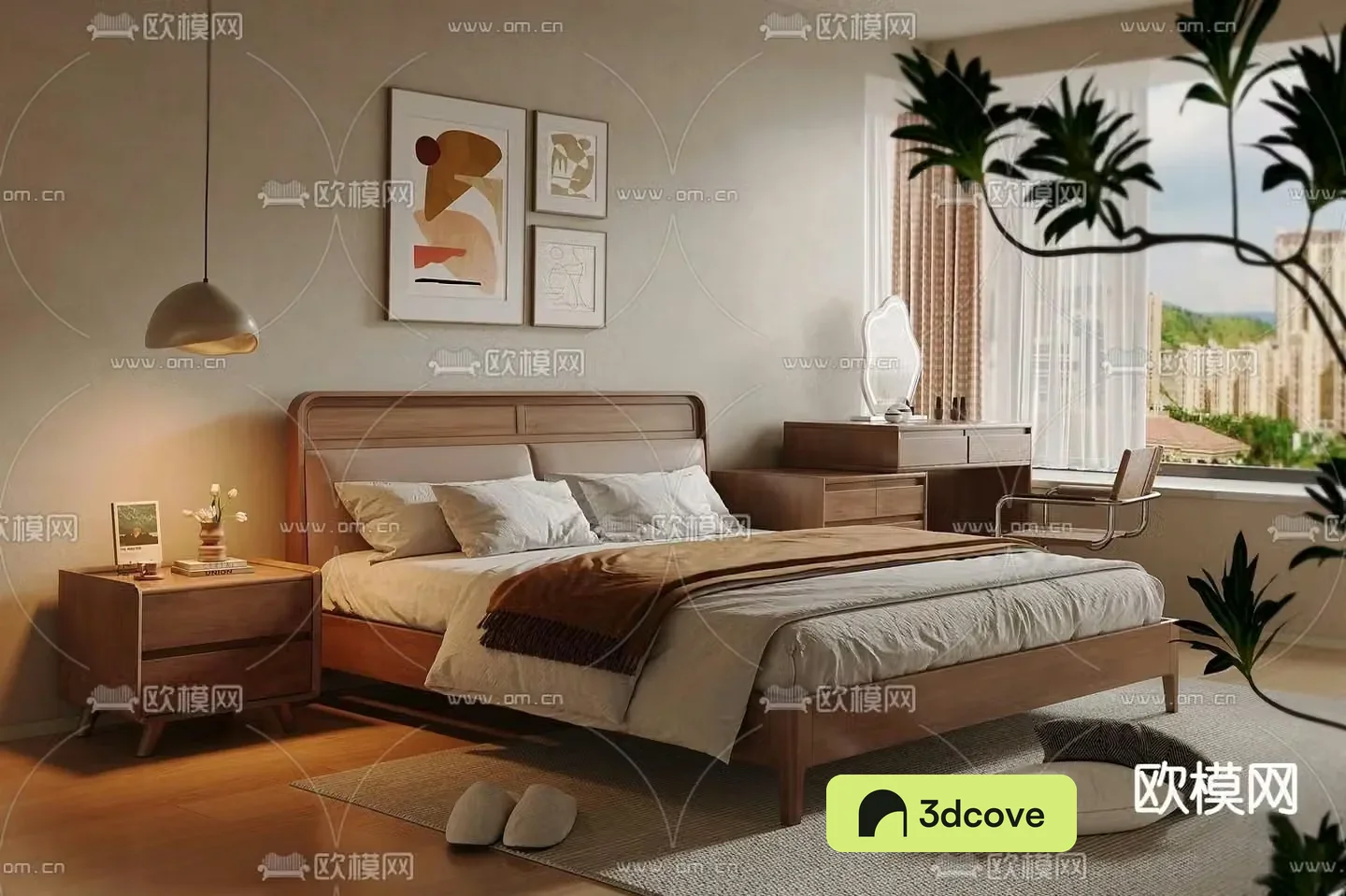 Medieval style double bed