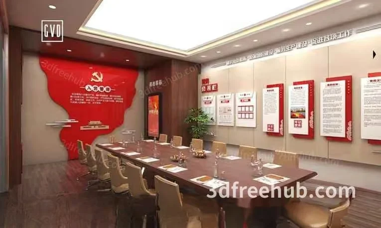 Conference Room 3D Model – 18925 – VRAY Render