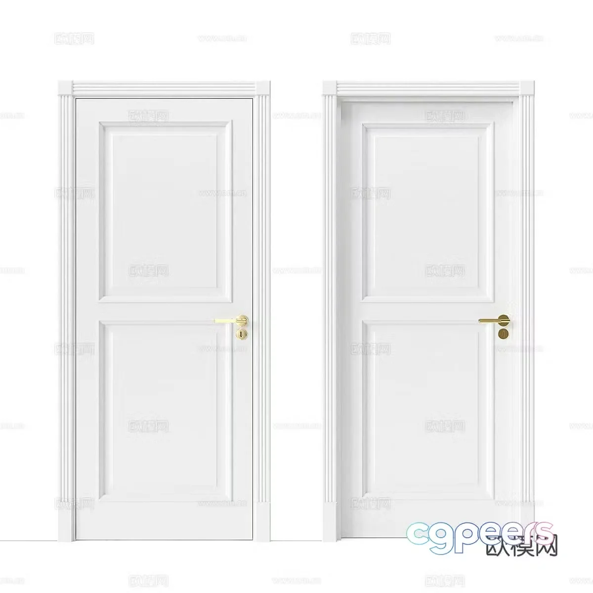 Modern minimalist room door Door Simple room door Entrance door Bedroom door 3d model