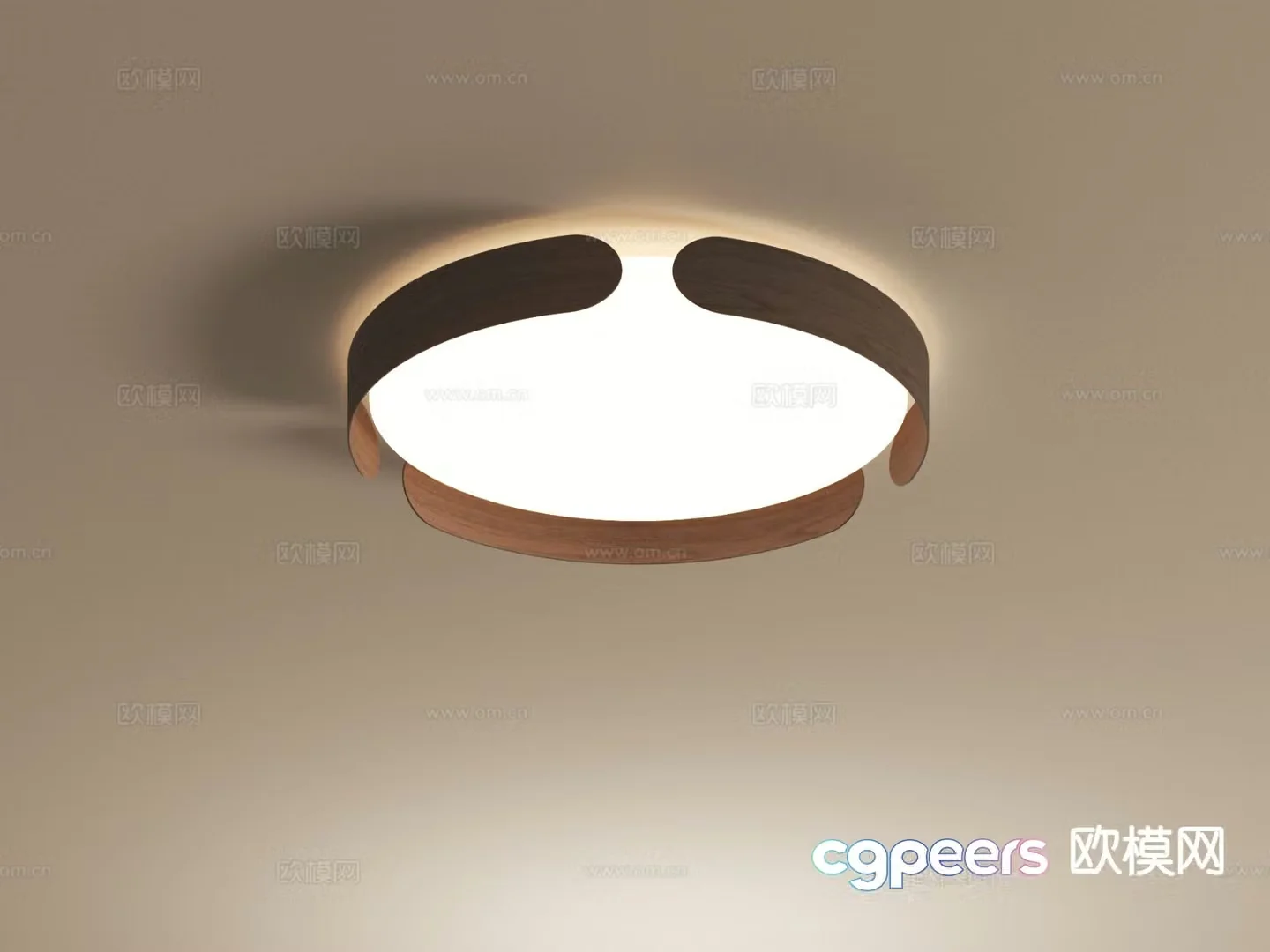 Medieval style ceiling lamp 3d model