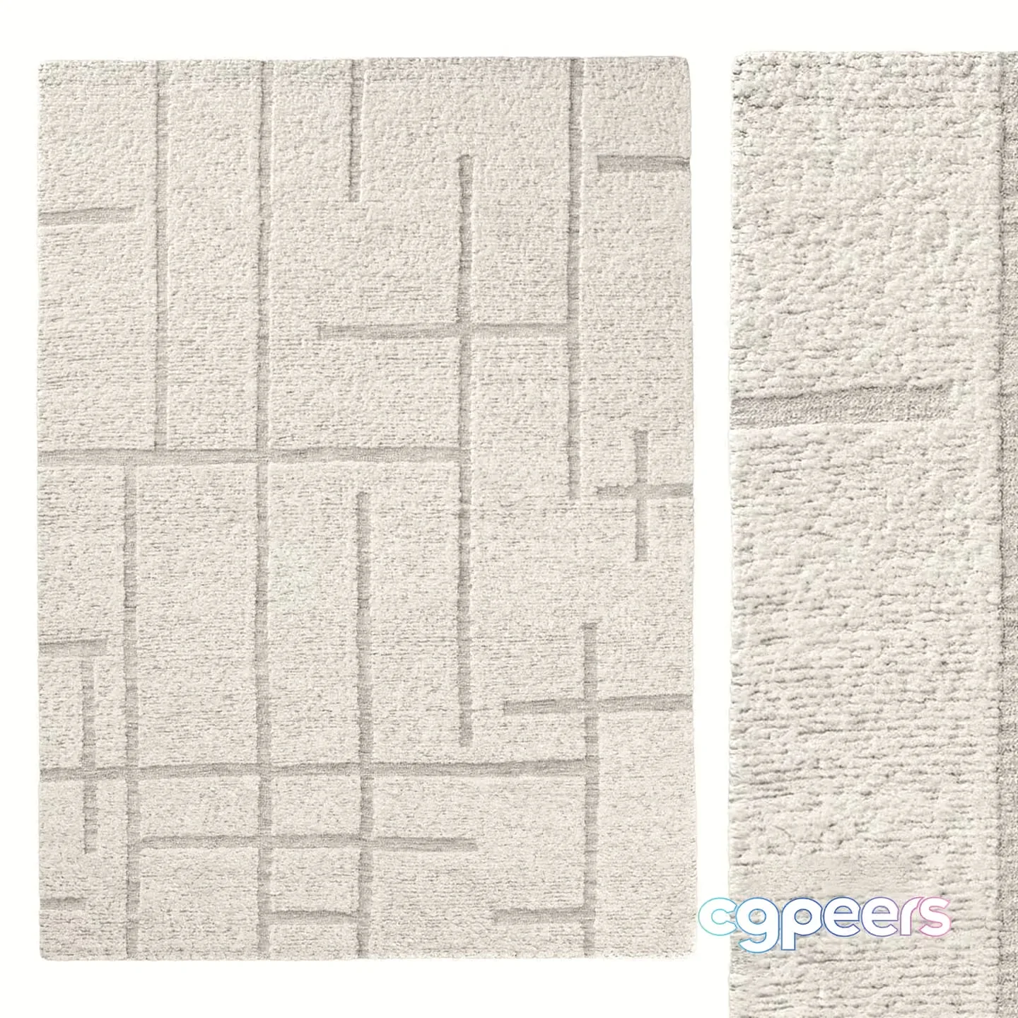 Modern Geometric Rug 3D Model – 12038 – CORONA Render