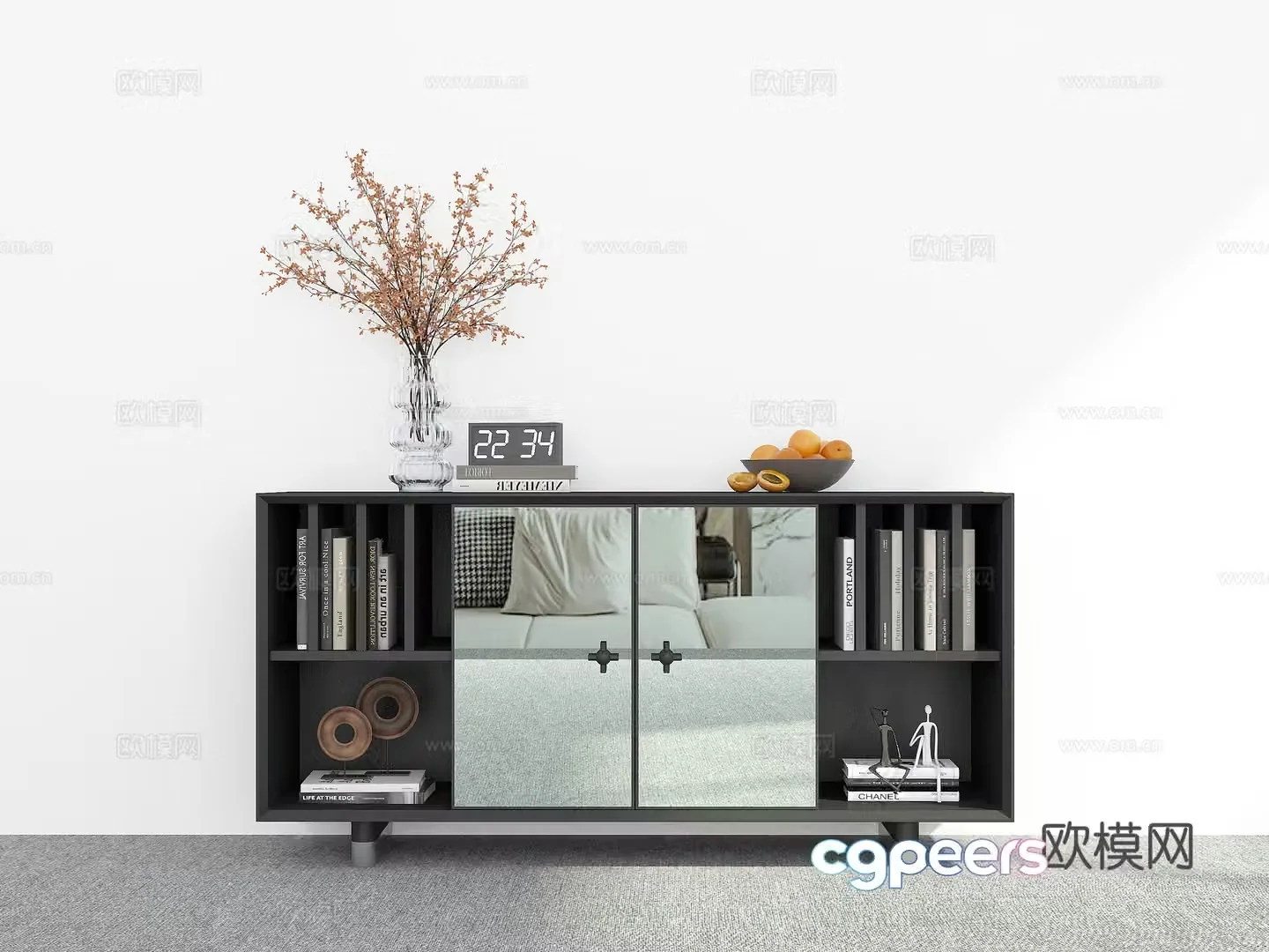 Modern entryway cabinet 3d model