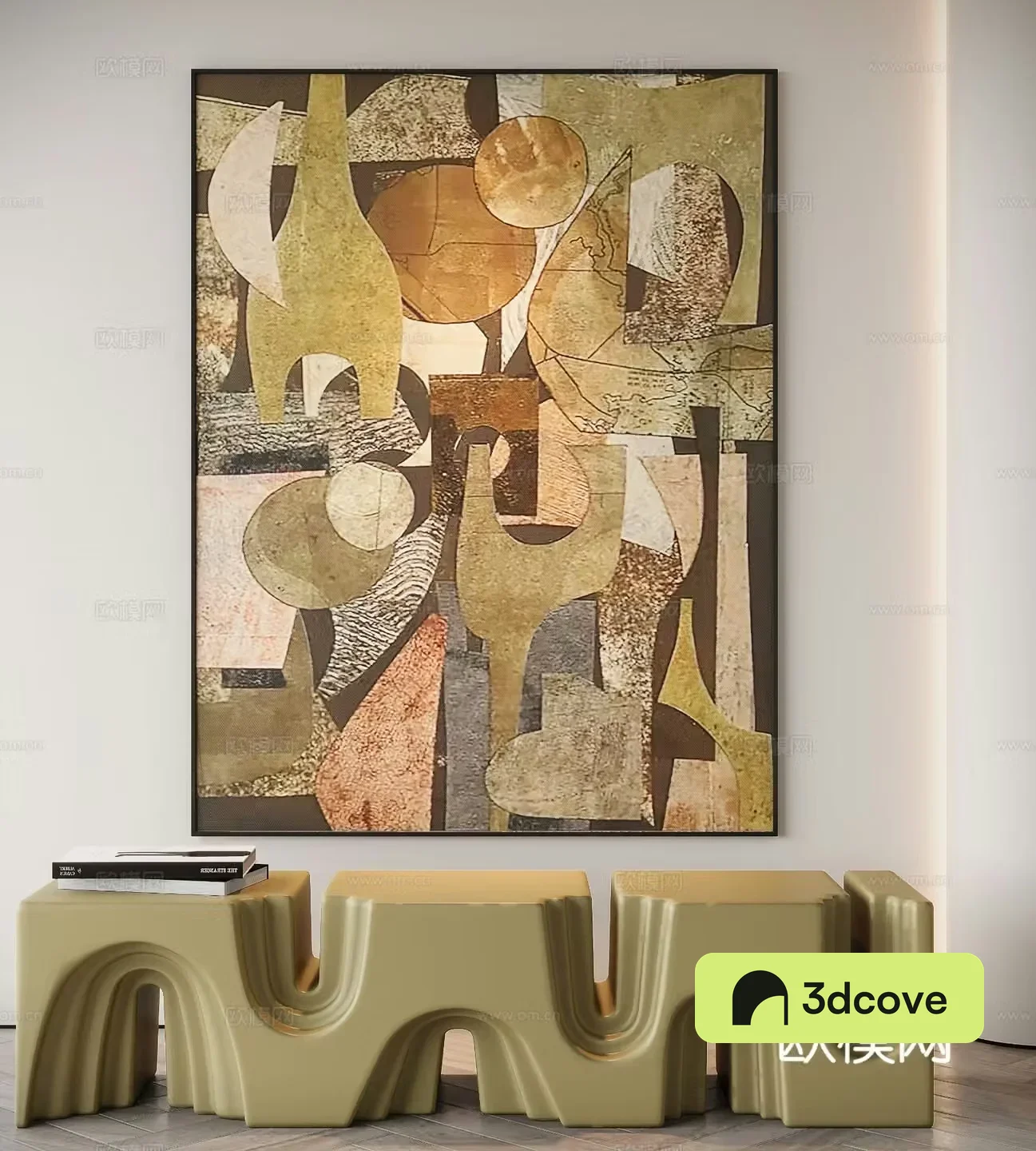 Modern texture painting decorative painting