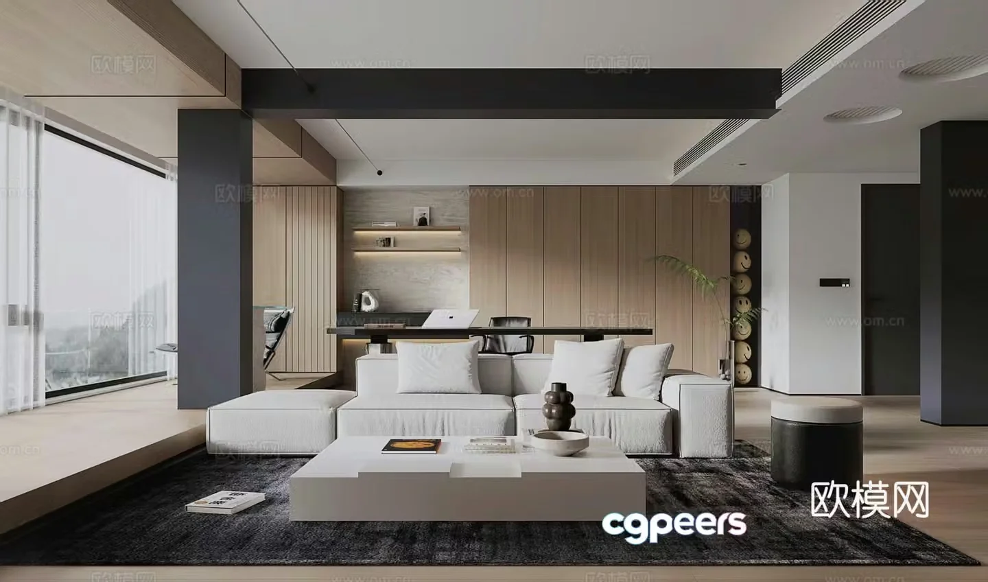 Modern living room 3d model
