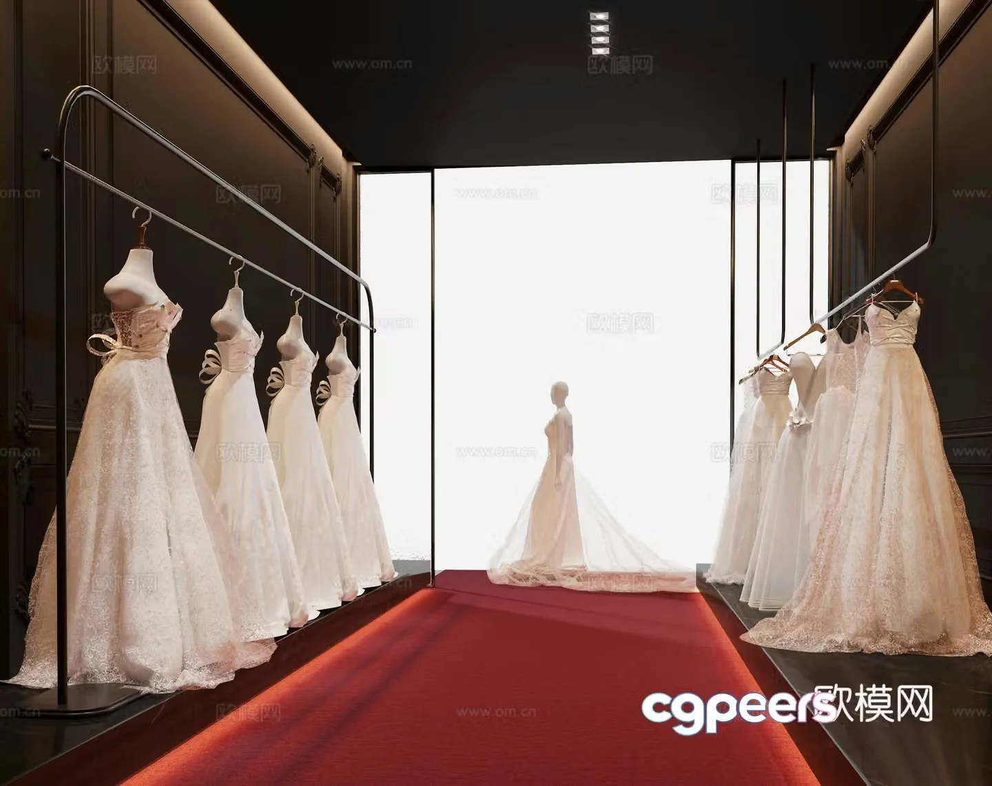 Wedding dress skirt wedding dress wedding shop wedding photography 3d model