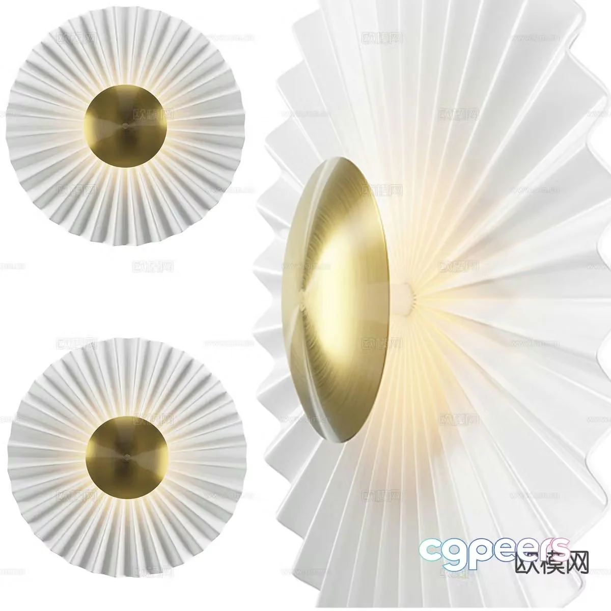 Light luxury wall lamp 3D model