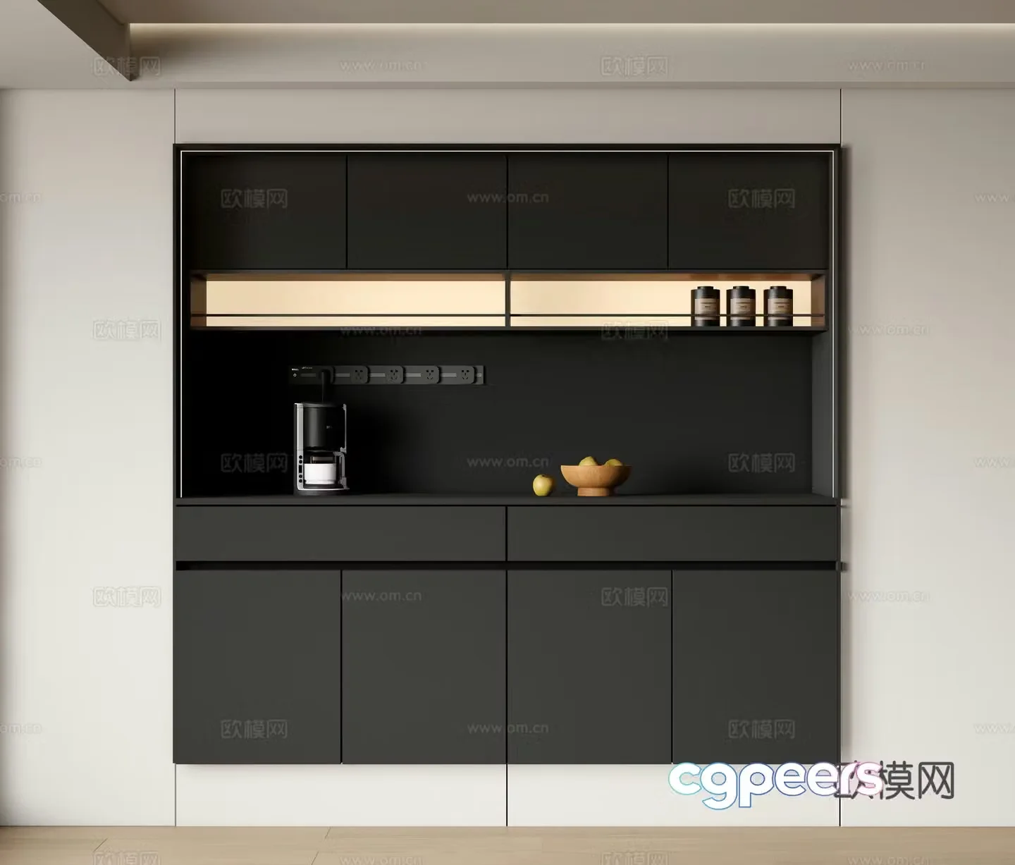 Modern sideboard sideboard 3d model