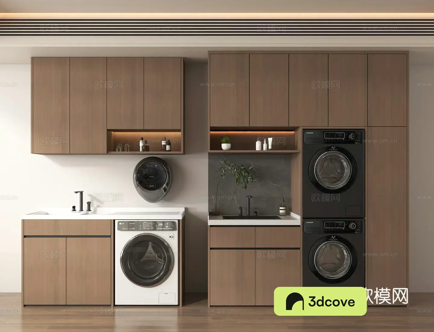 Washing cabinet wall-mounted washing machine drying machine