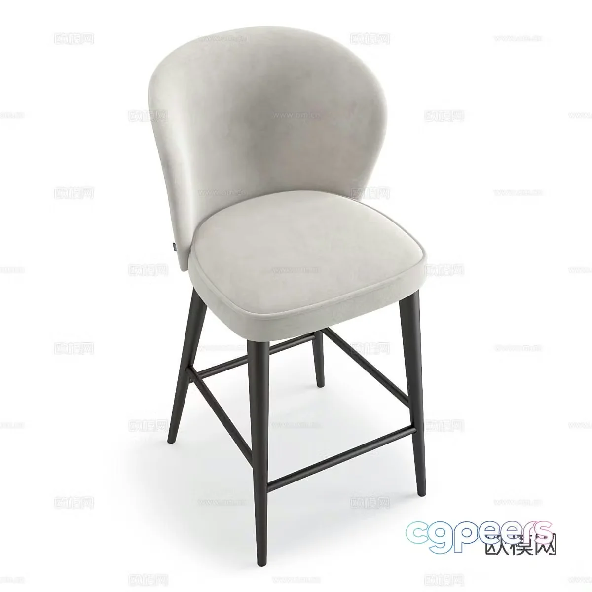 OM bar stool bar stool high stool 3d model