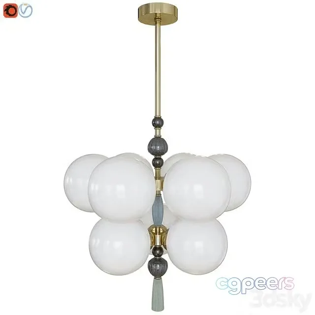 3ds Max Free – Hanging chandelier Odeon Light Exclusive Palle 5405-9