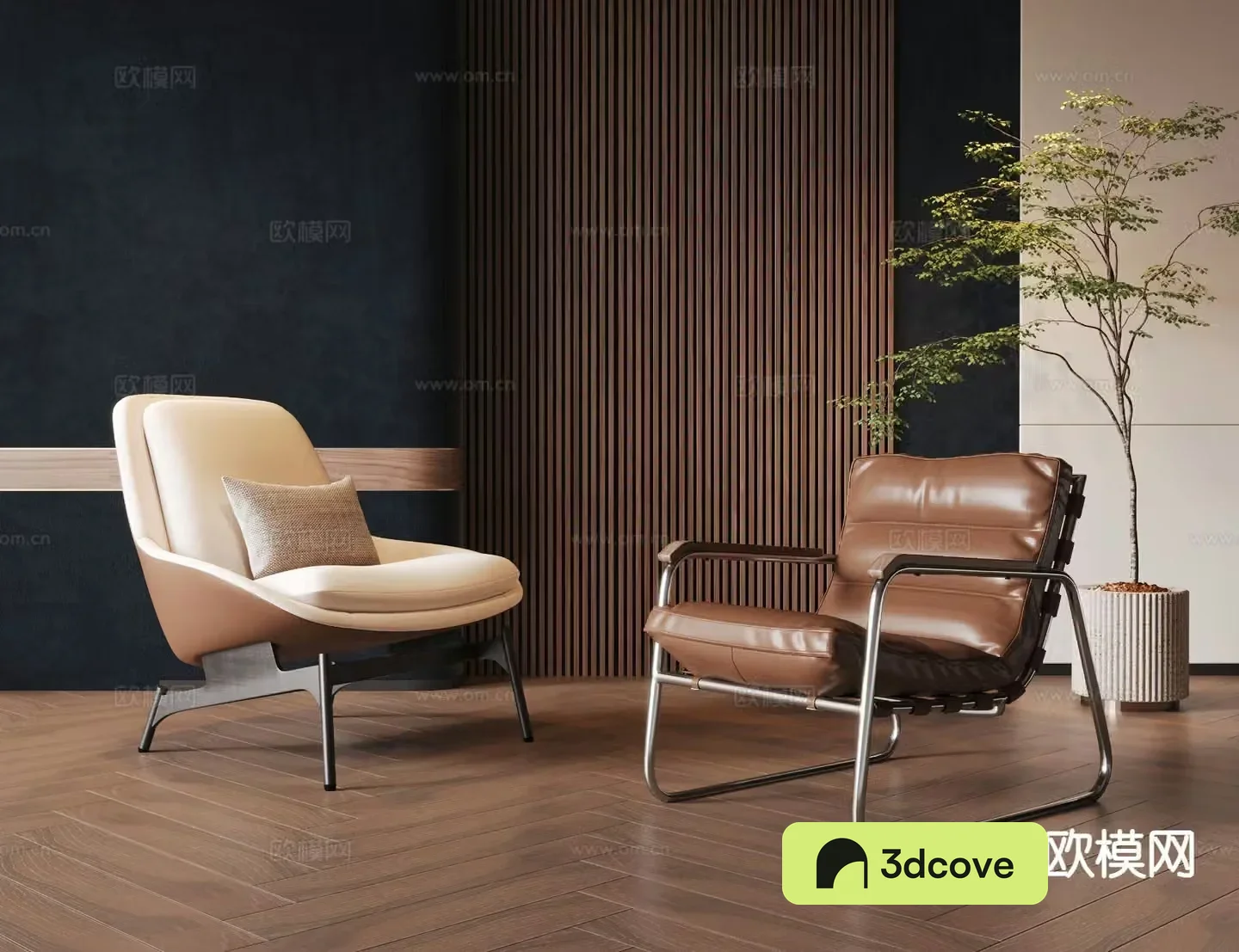Modern leisure chair leather leisure chair fabric leisure chair