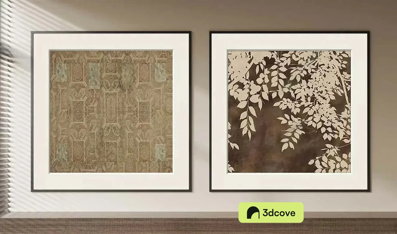 Two Framed Art Pieces