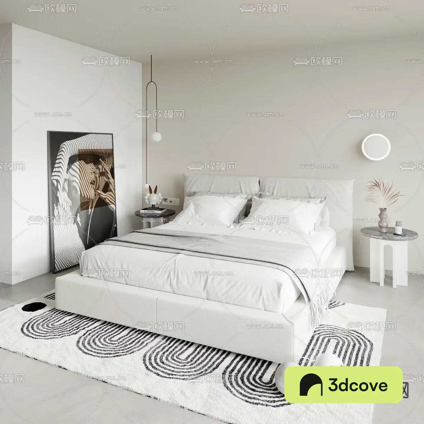 Modern double bed