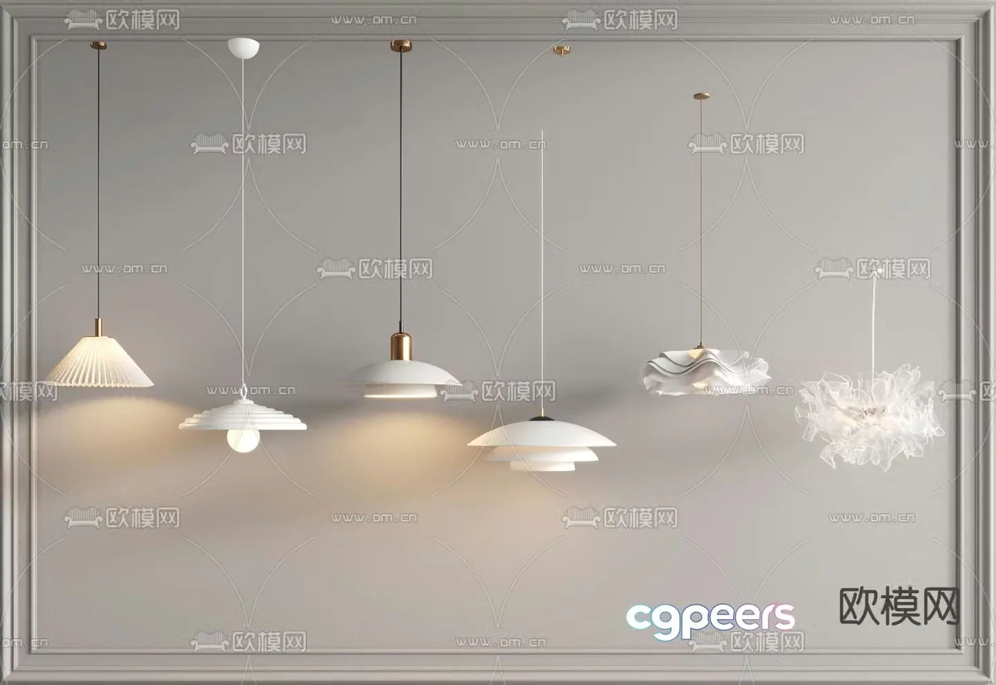 French art chandelier 3d model