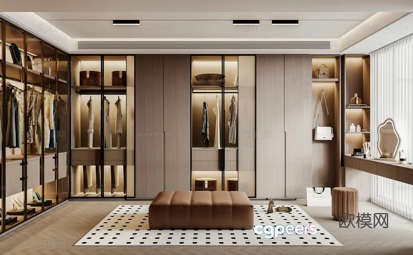 Italian cloakroom 3D model