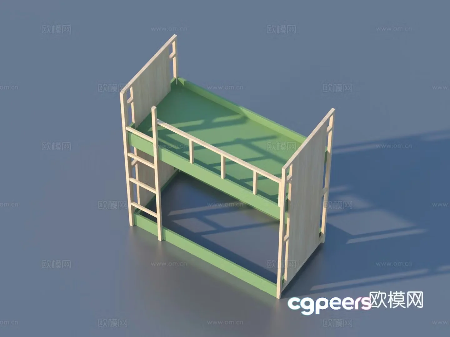 Getting on and getting out of bed Student bed Furniture 3d model