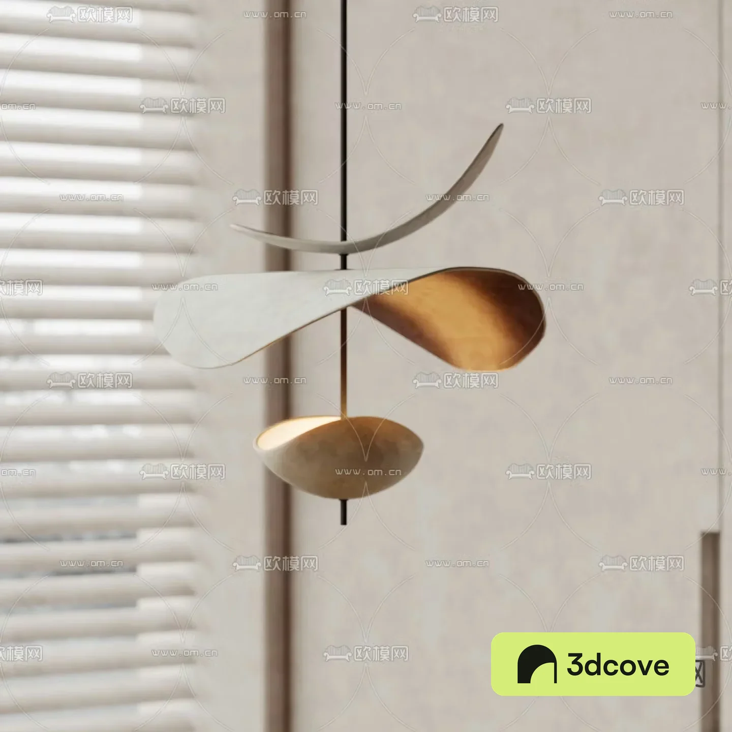 Wasabi Chandelier Hat Chandelier 3D Model
