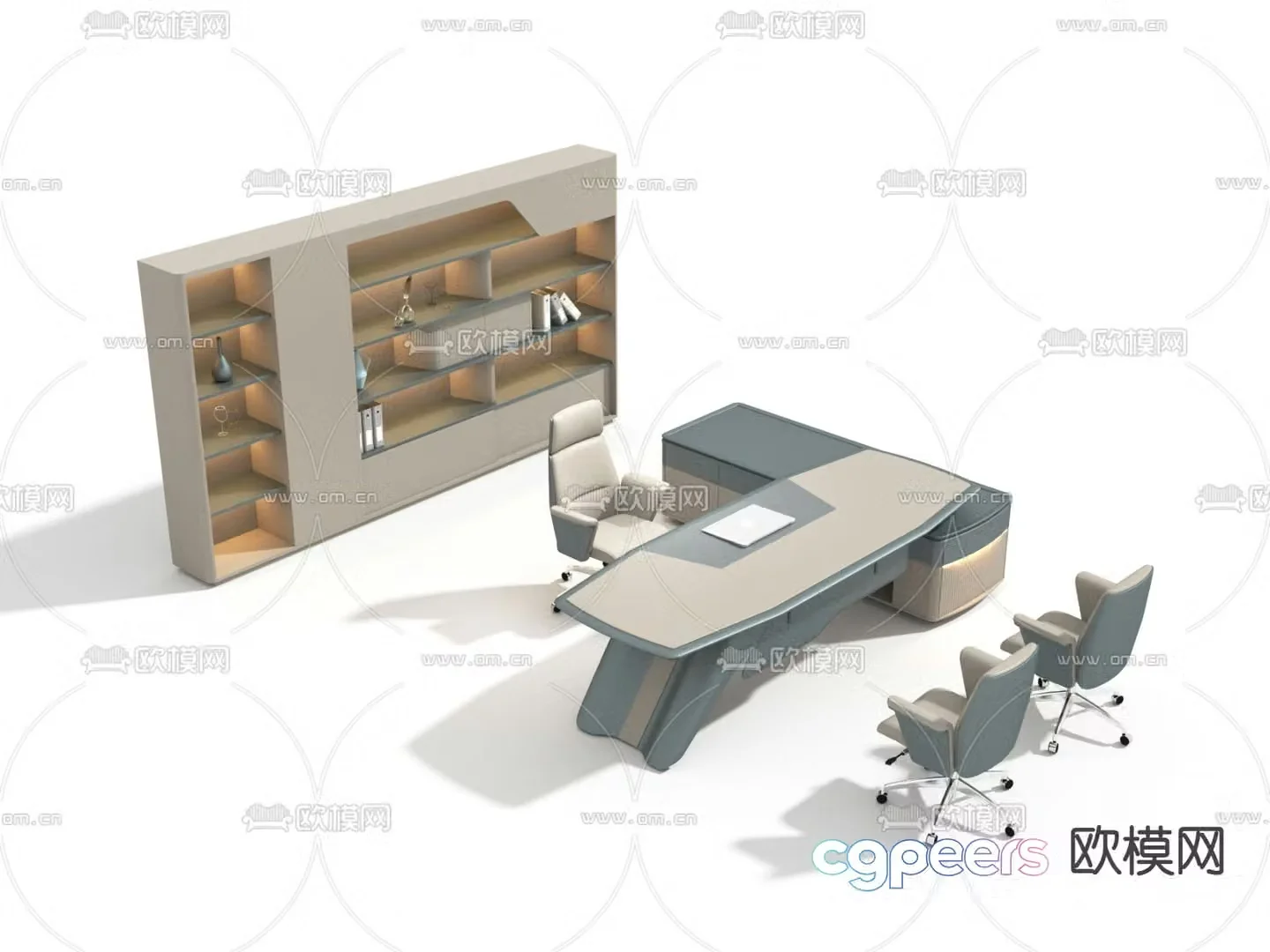 Executive desk boss desk executive desk 3d model