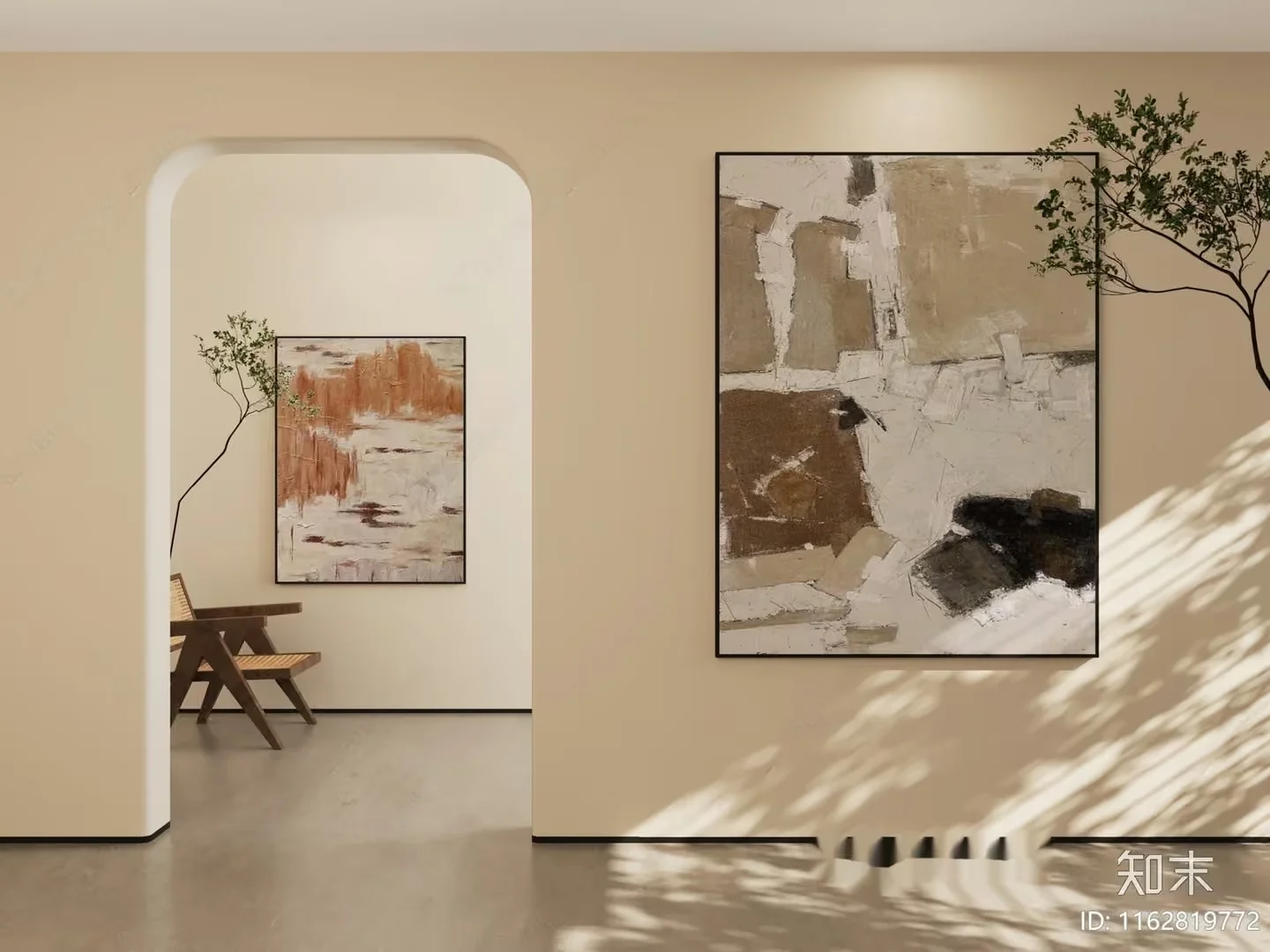 Modern Art Gallery 3D Model – 3780 – VRAY Render