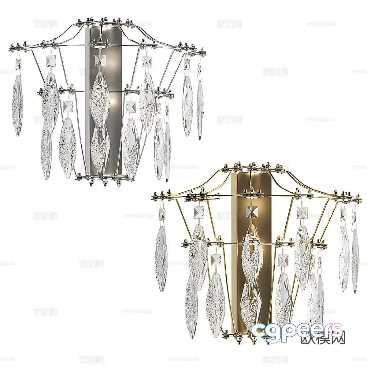 Light luxury wall lamp 3D model