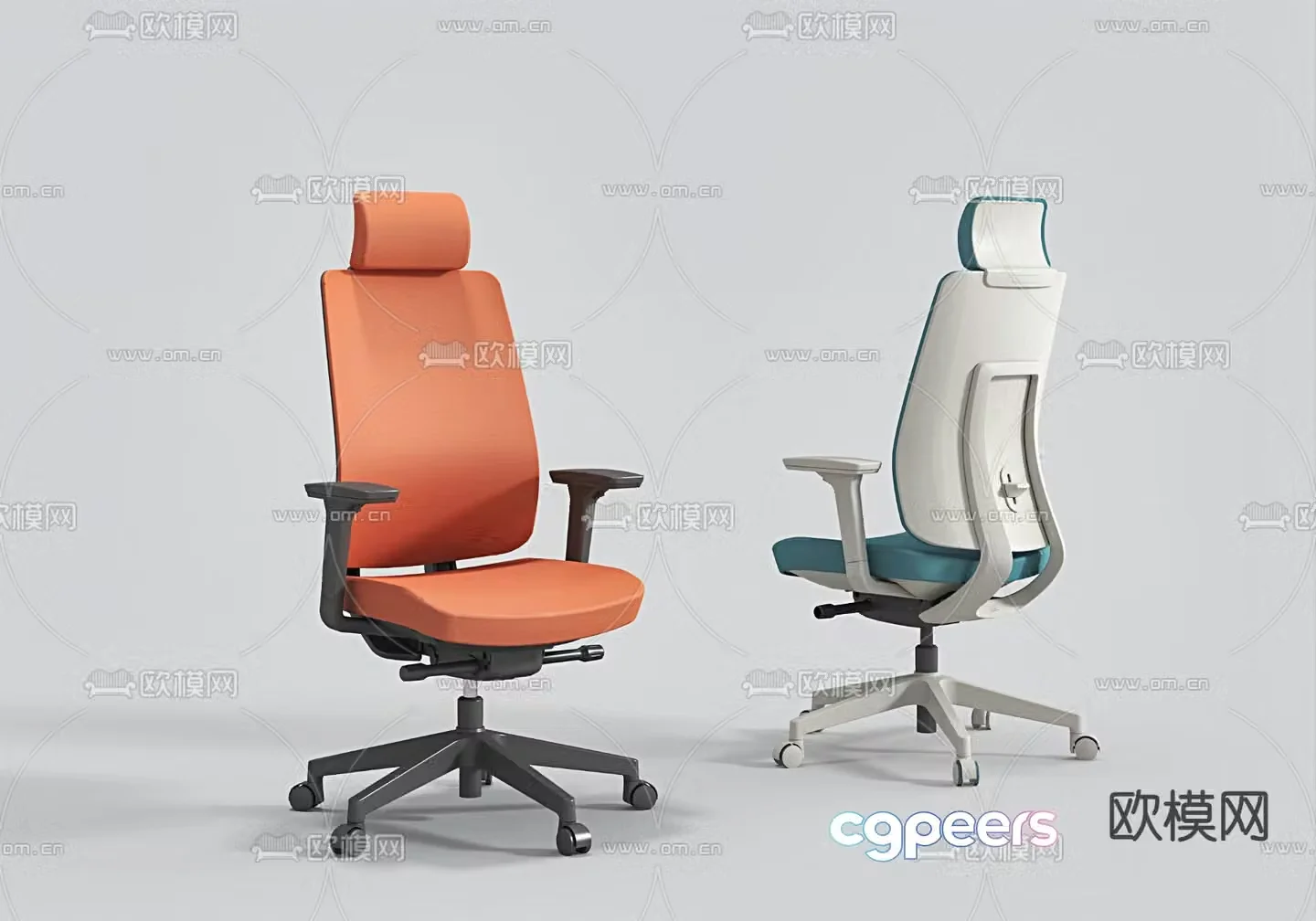 Office chair conference chair staff chair 3d model