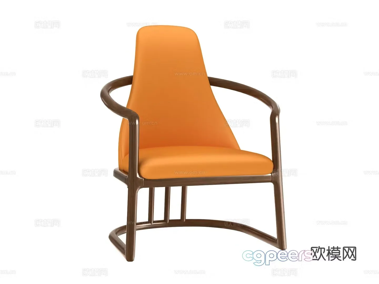 New Chinese style leisure chair 3d model