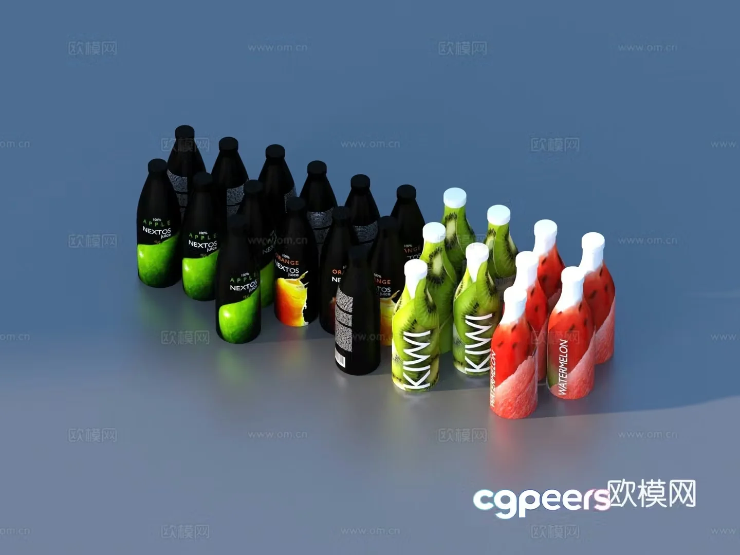 Juice Beverage Supermarket Products 3D Model