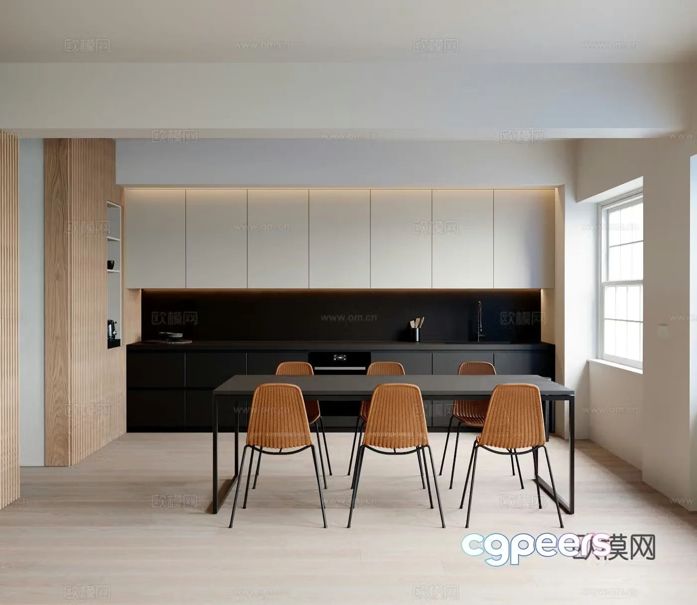 Modern restaurant 3d model