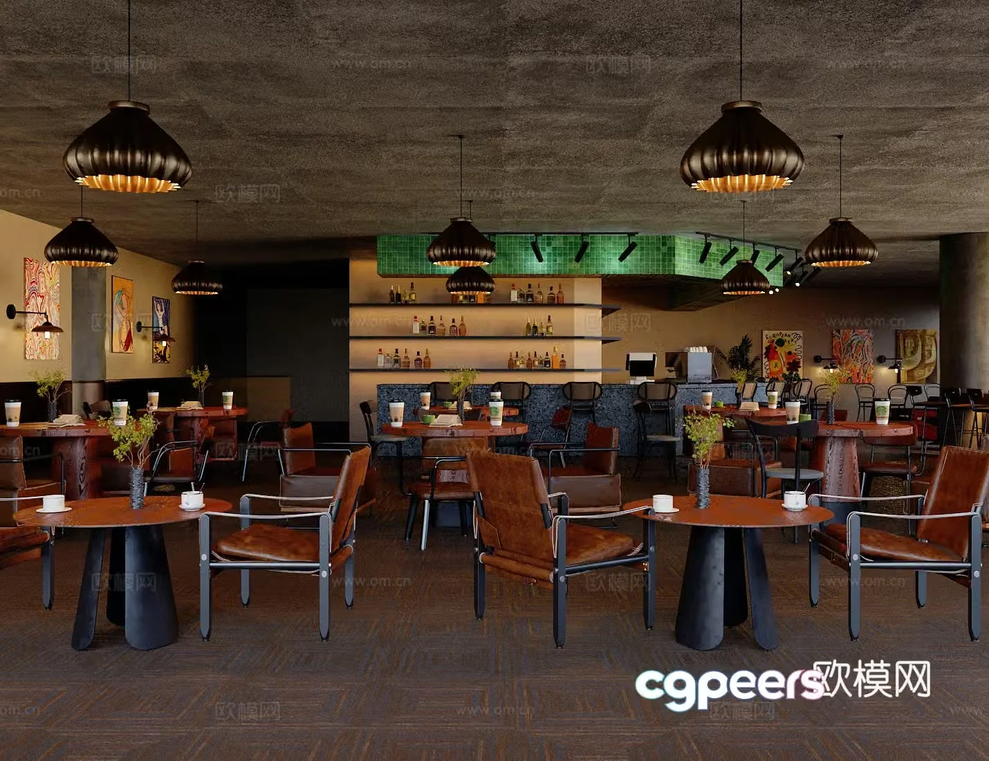 Wasabi Cafe 3D Model