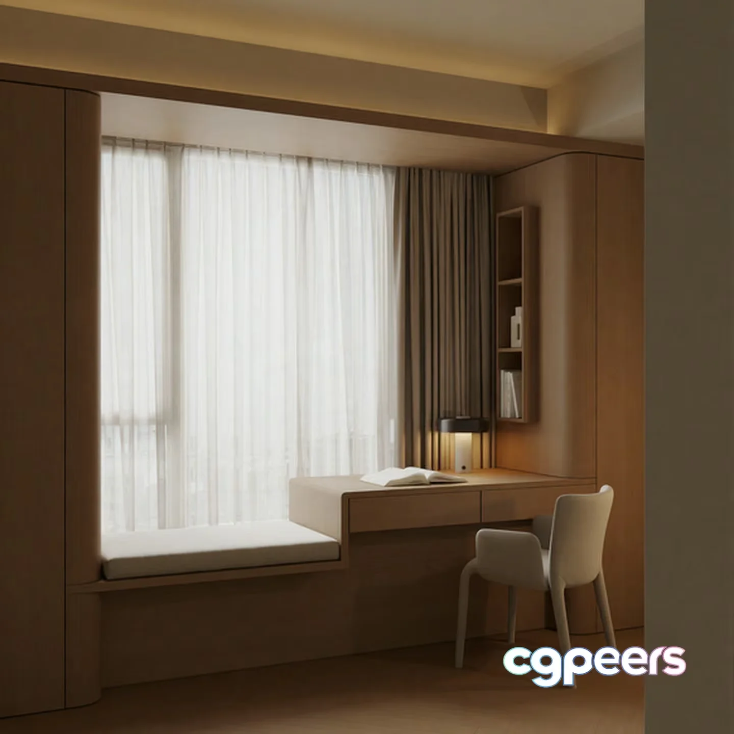 Modern Minimalist Room 3D Model – 13607 – VRAY Render