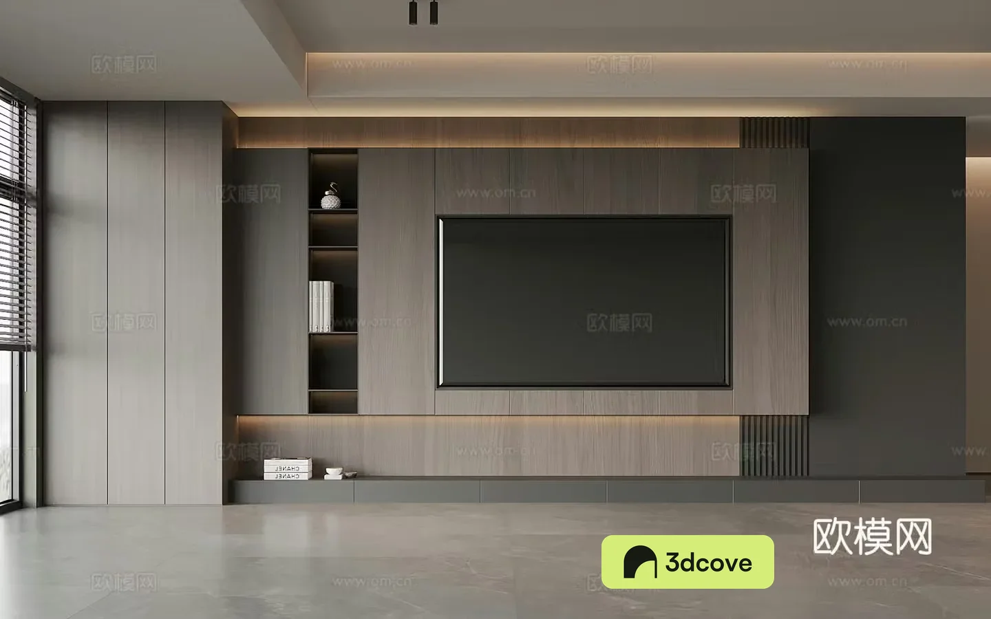 Modern Italian TV background wall