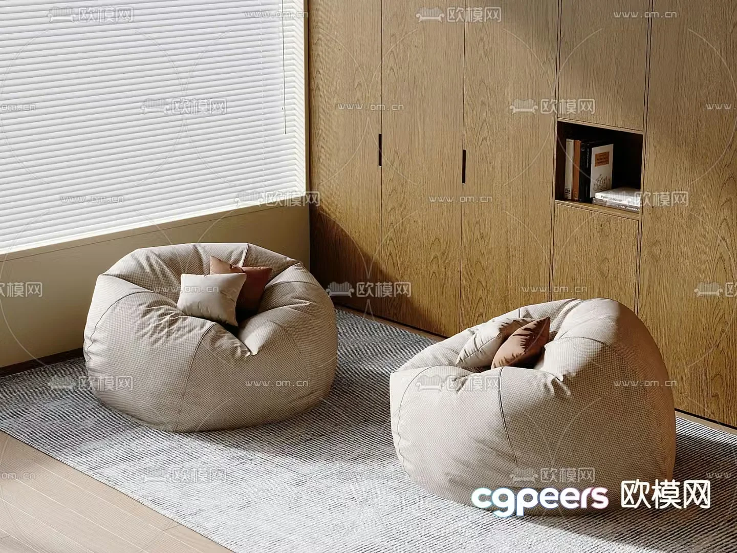Bean bag sofa 3d model