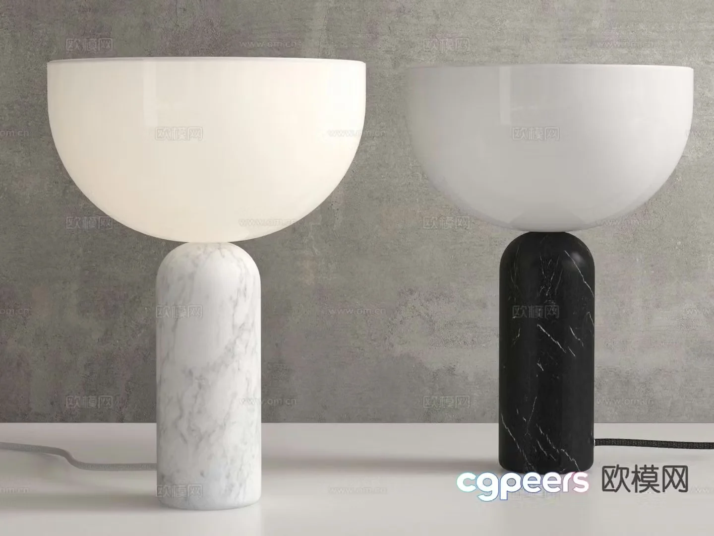 Creative table lamp bedside table lamp 3d model