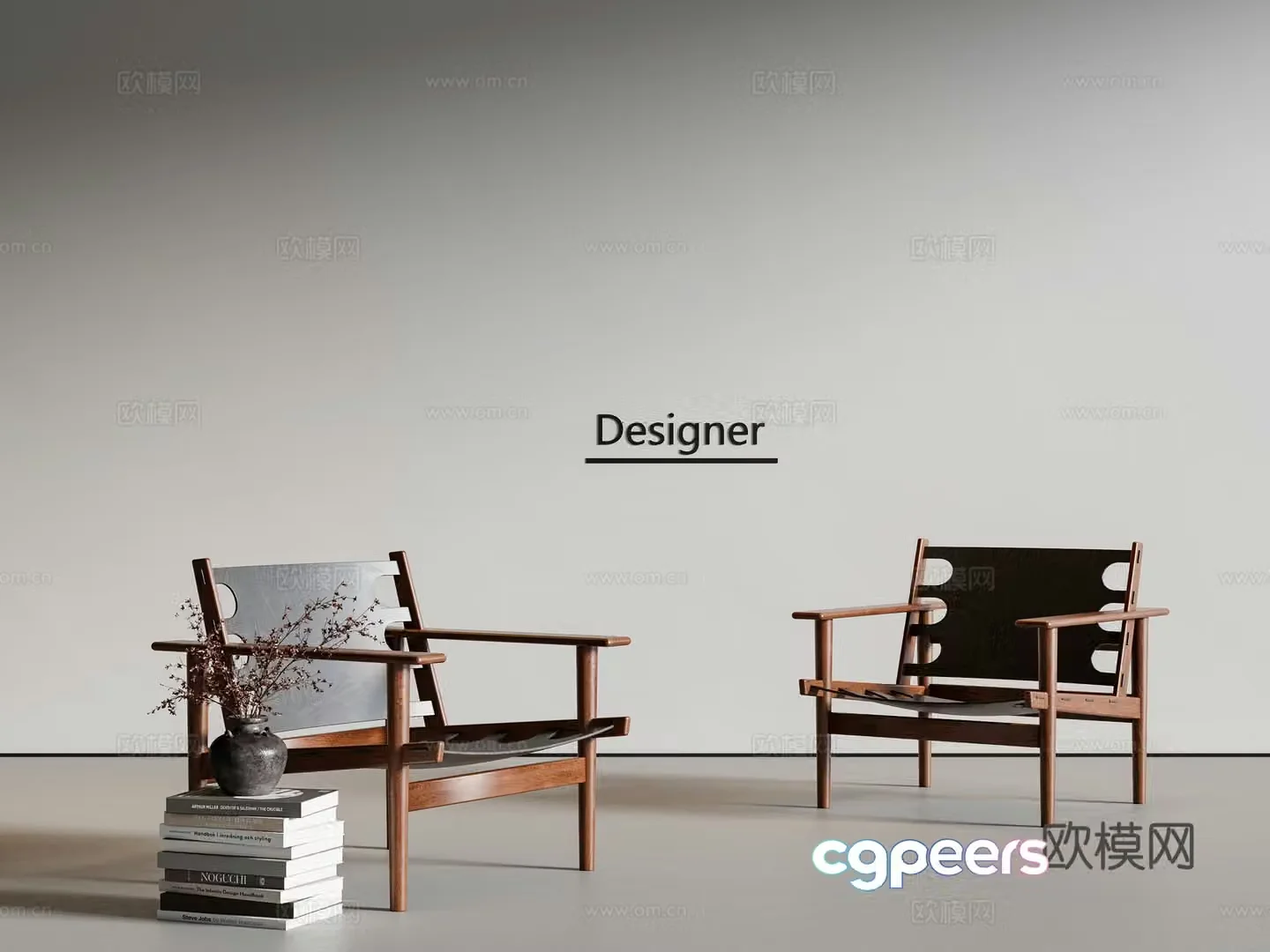 Medium style leisure chair sofa chair 3d model