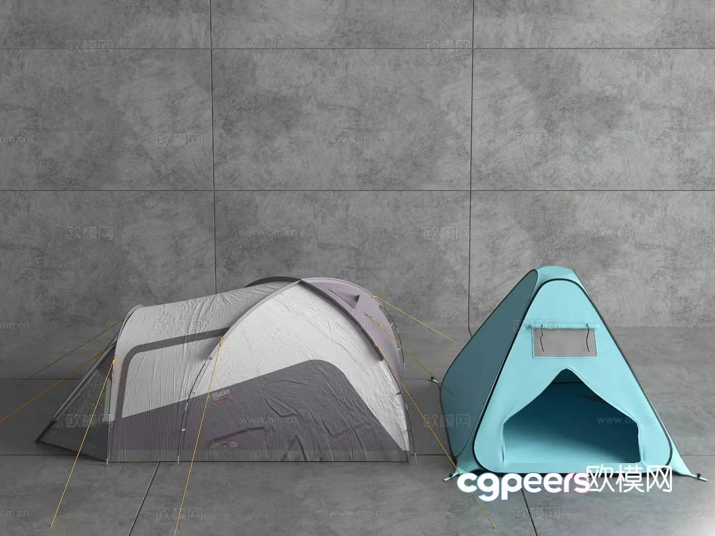 Modern tent 3d model
