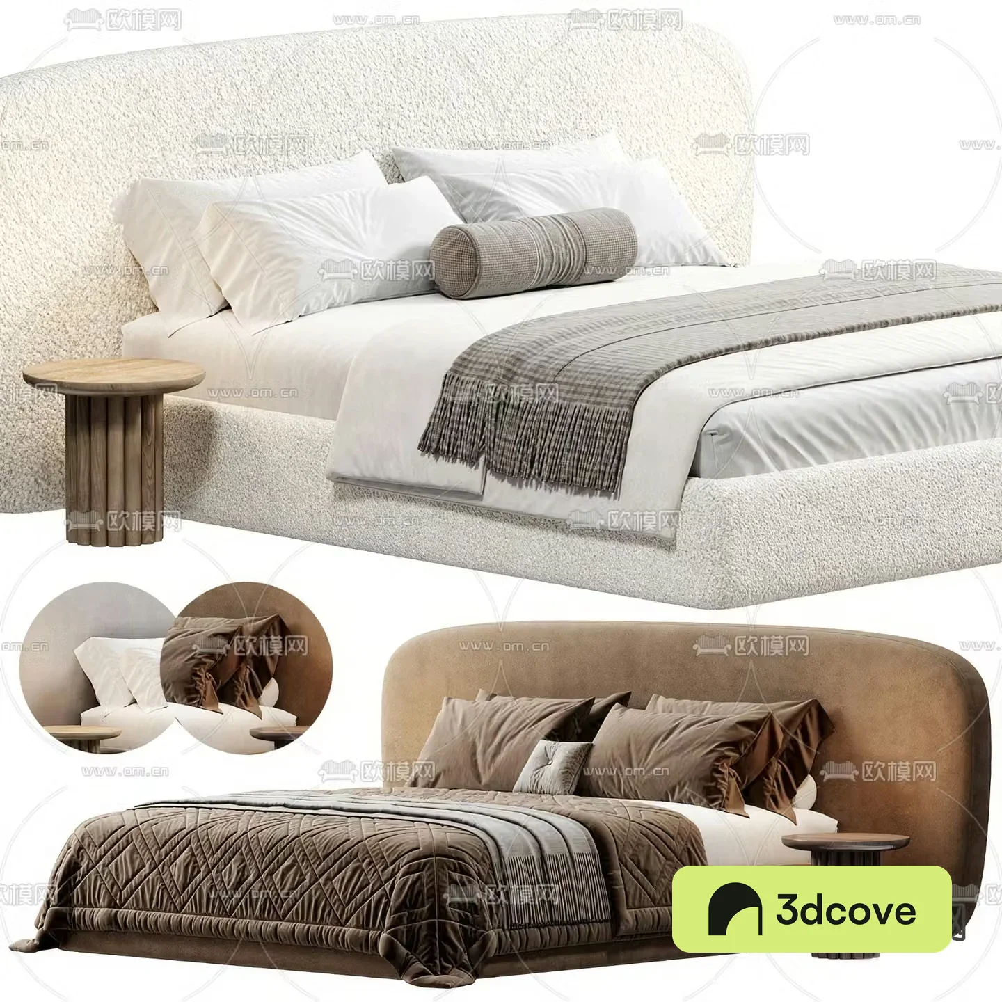 Modern double bed