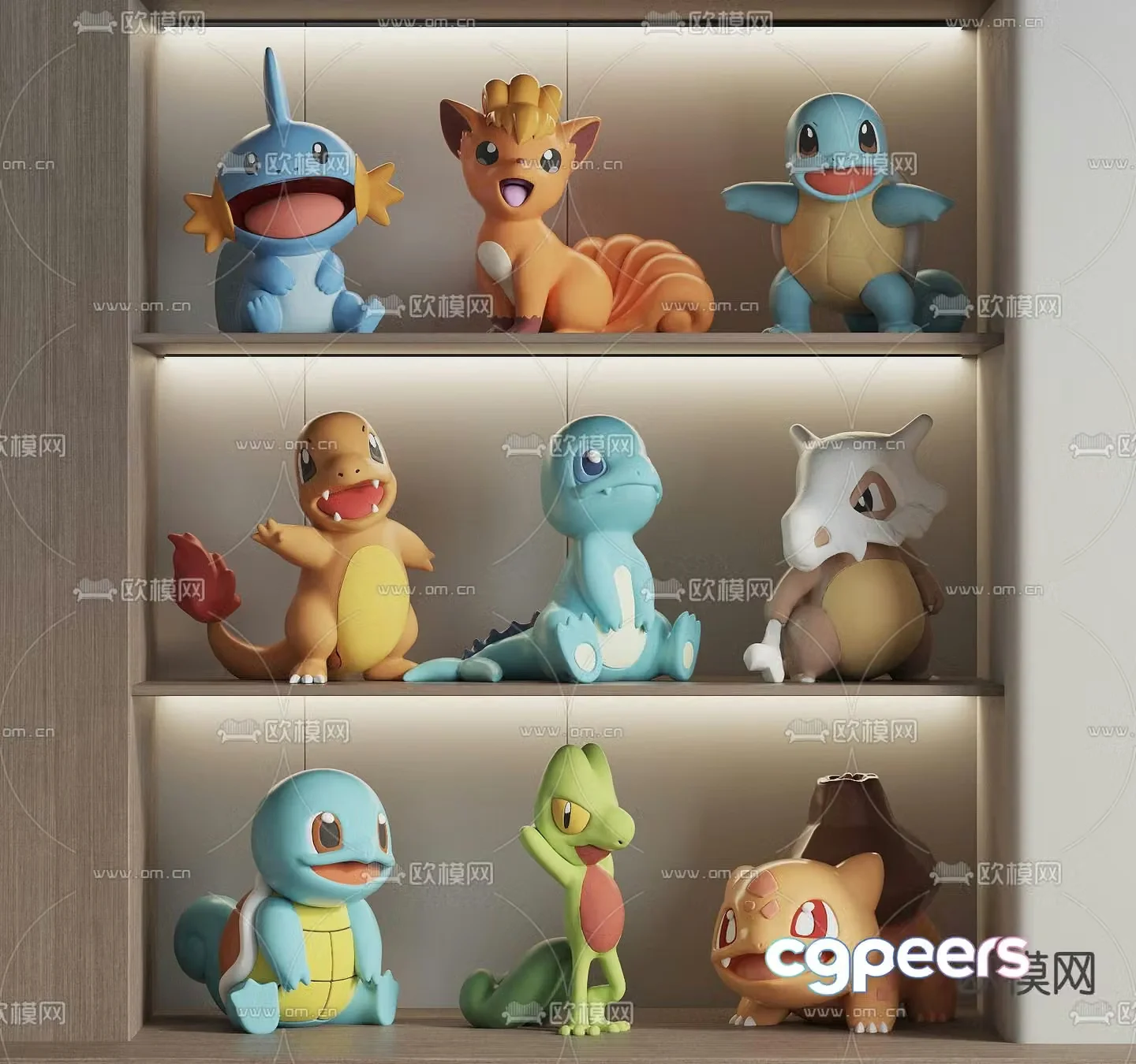 Toys Figures Dolls Squirtle 3d model