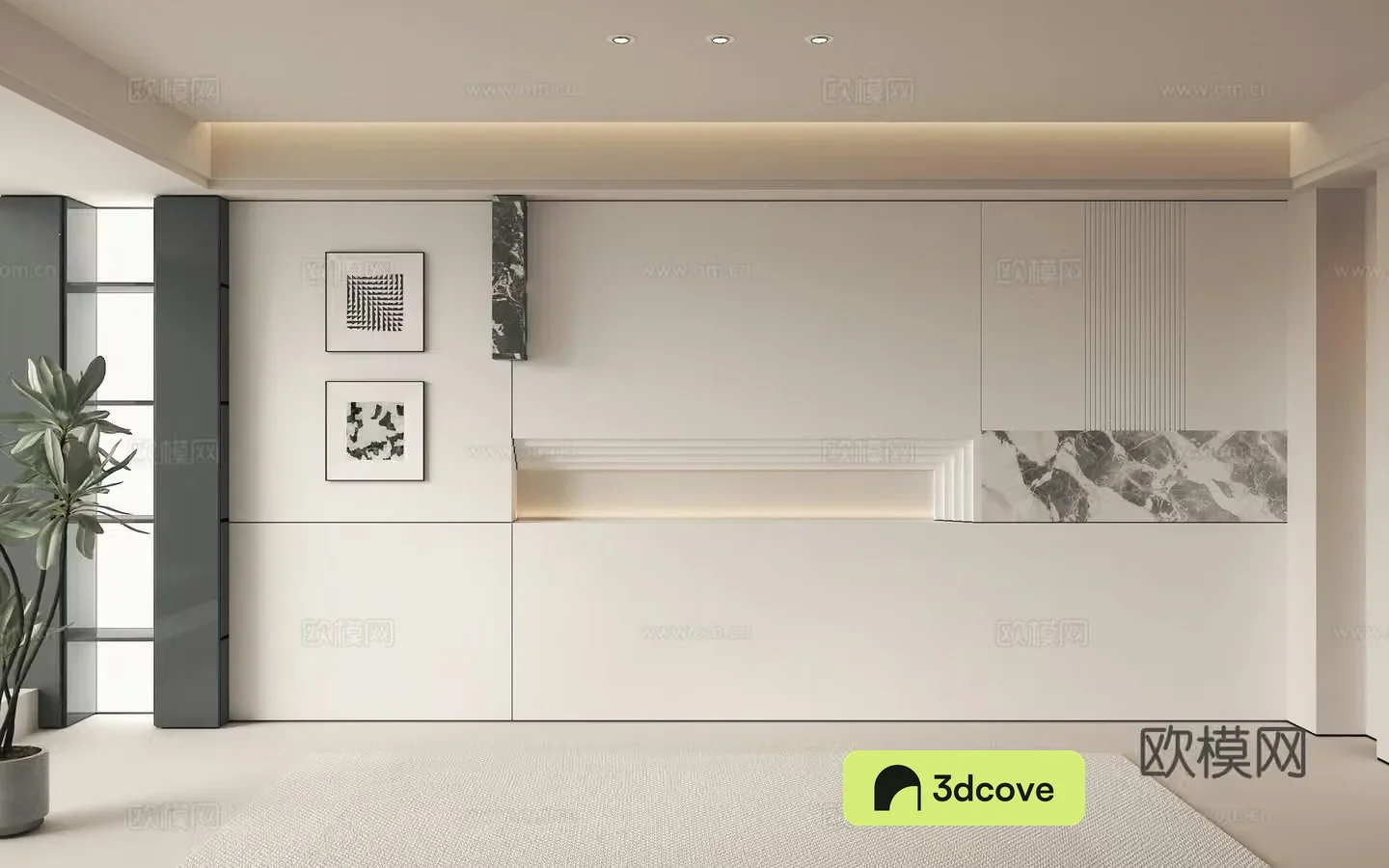 Modern background wall decorative