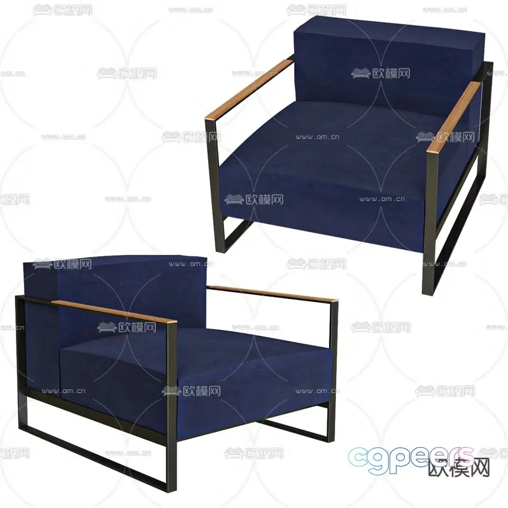 RÃ¶shults modern sofa chair leisure chair 3d model