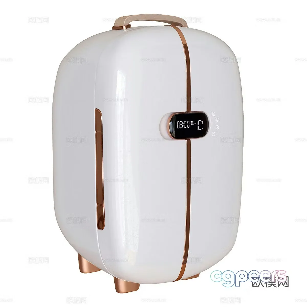 Coolboxbeauty Top Duo Cosmetics Mini Refrigerator 3D Model